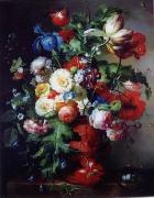 Floral, beautiful classical still life of flowers.052 unknow artist